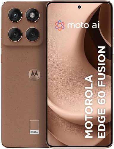 Smartphone Motorola Edge 60 Fusion 5G - 256GB 16GB (8GB RAM+8GB Ram Boost) 50MP Sony AI Camera IP68 NFC - Mocha Mousse