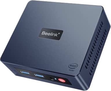 Beelink Novo processador Intel N5095 de 11 geração (até 2,9 GHZ), mini PC, mini computador com 8 GB DDR4 RAM/SSD SATA M.2 de 256 GB, suporta HDD estendido e SSD/4K 60FPS/HDMI duplo/WiFi5/BT5.0