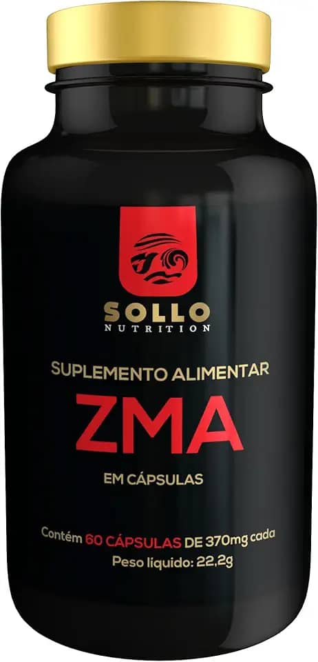 ZMA (Zinco, Magnésio e Vitamina B6) - 60 Cápsulas Sollo Nutrition