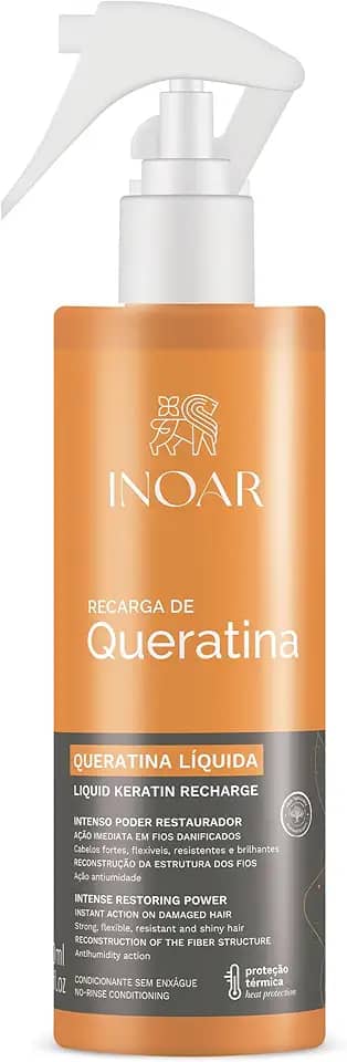 Inoar, Recarga de Queratina Líquida Reconstrutora com Brilho e Resistência - 200ml