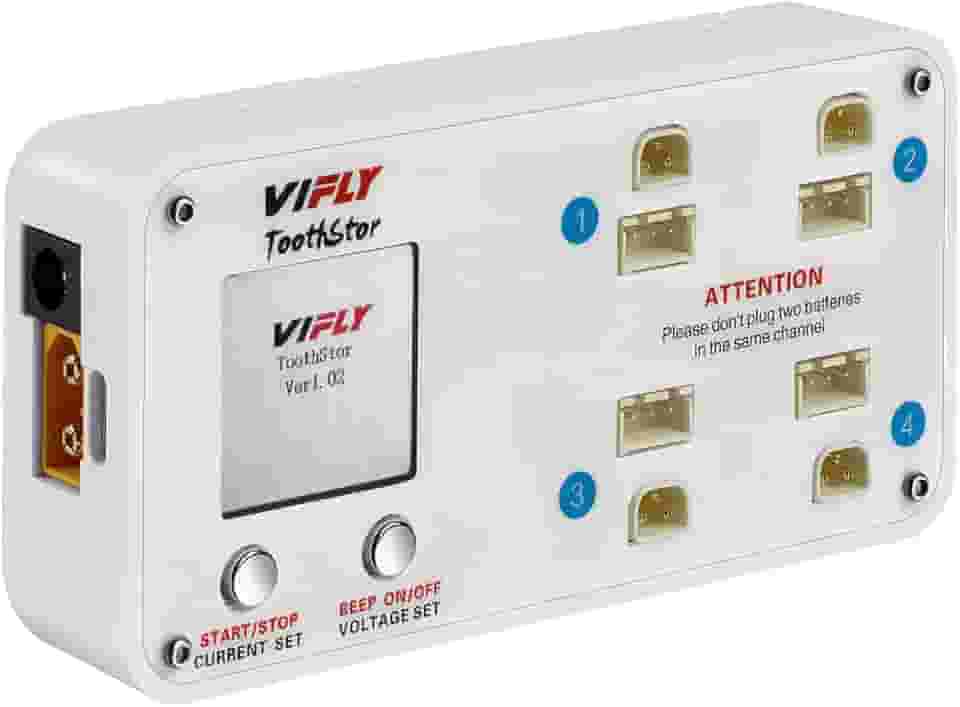 BABUVYA Carregador De Bateria Lipo 4 Portas 2S Com Modo De Armazenamento Para Carregador De Bateria Rc