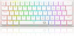 TECLADO MECANICO GAMER REDRAGON ANIVIA BRANCO RGB COM SWITCH MARROM ABNT-2