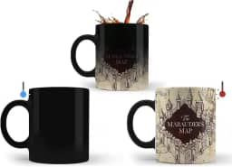 Caneca Magica Harry Potter Mapa Do Maroto 325 Ml De Porcelana Com Caixinha