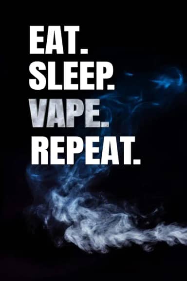 Eat Sleep Vape Repeat: E Juice Vaping Review Blank Log Notebook