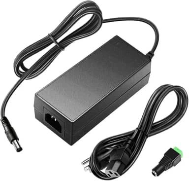 SHNITPWR Adaptador de fonte de alimentação 12V 5A 60W Conversor CC CA 100V~240V a 12 Volts 5 Amp Transformador 5,5x2,5 mm Plug para 5050 3528 LED Strip Light Impressora 3D LED Driver CCTV Security System LCD Monitor