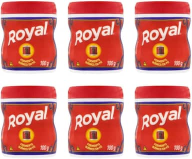 Fermento Quimico Pó Royal 100G Kit Pack 06 Frascos