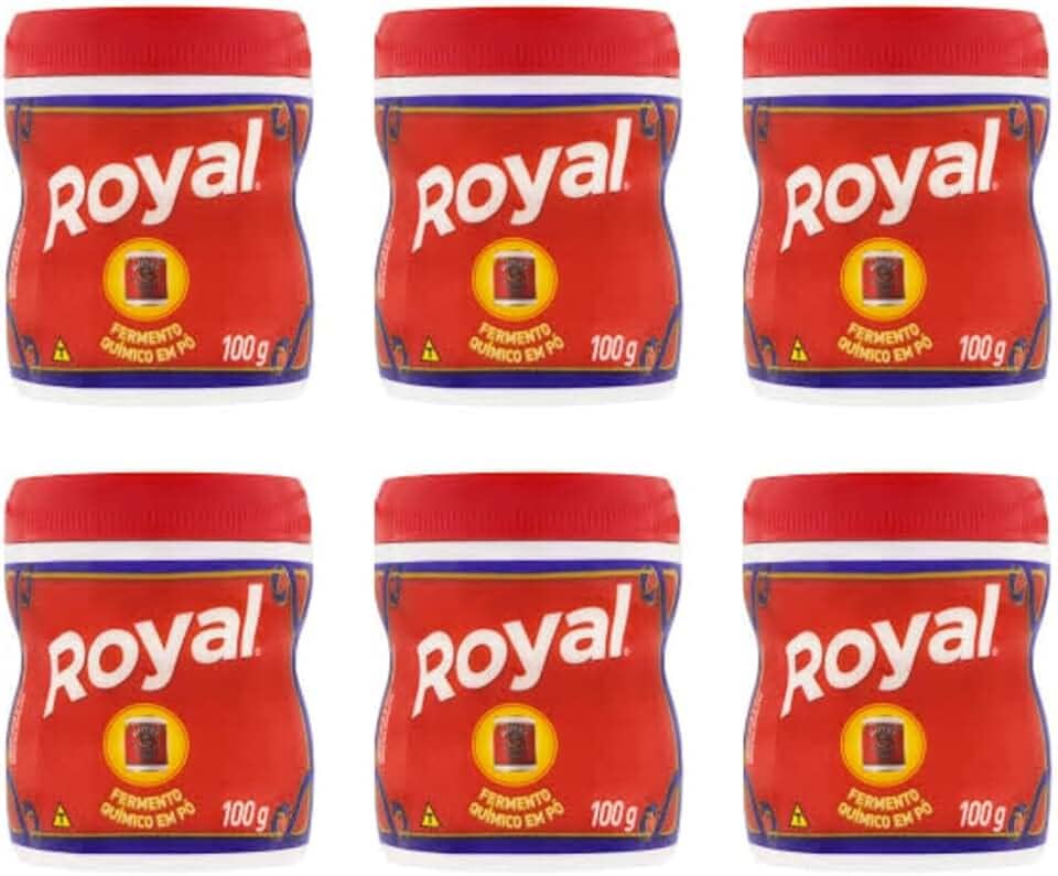 Fermento Quimico Pó Royal 100G Kit Pack 06 Frascos