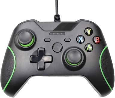 Controle com Fio para Xbox One com Vibração Dupla, de 3,5 mm para PC Windows 7/8/10 Xbox One, HNQH