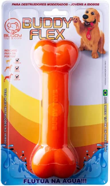 Buddy Toys Brinquedo Mordedor Para Cães Osso Flex