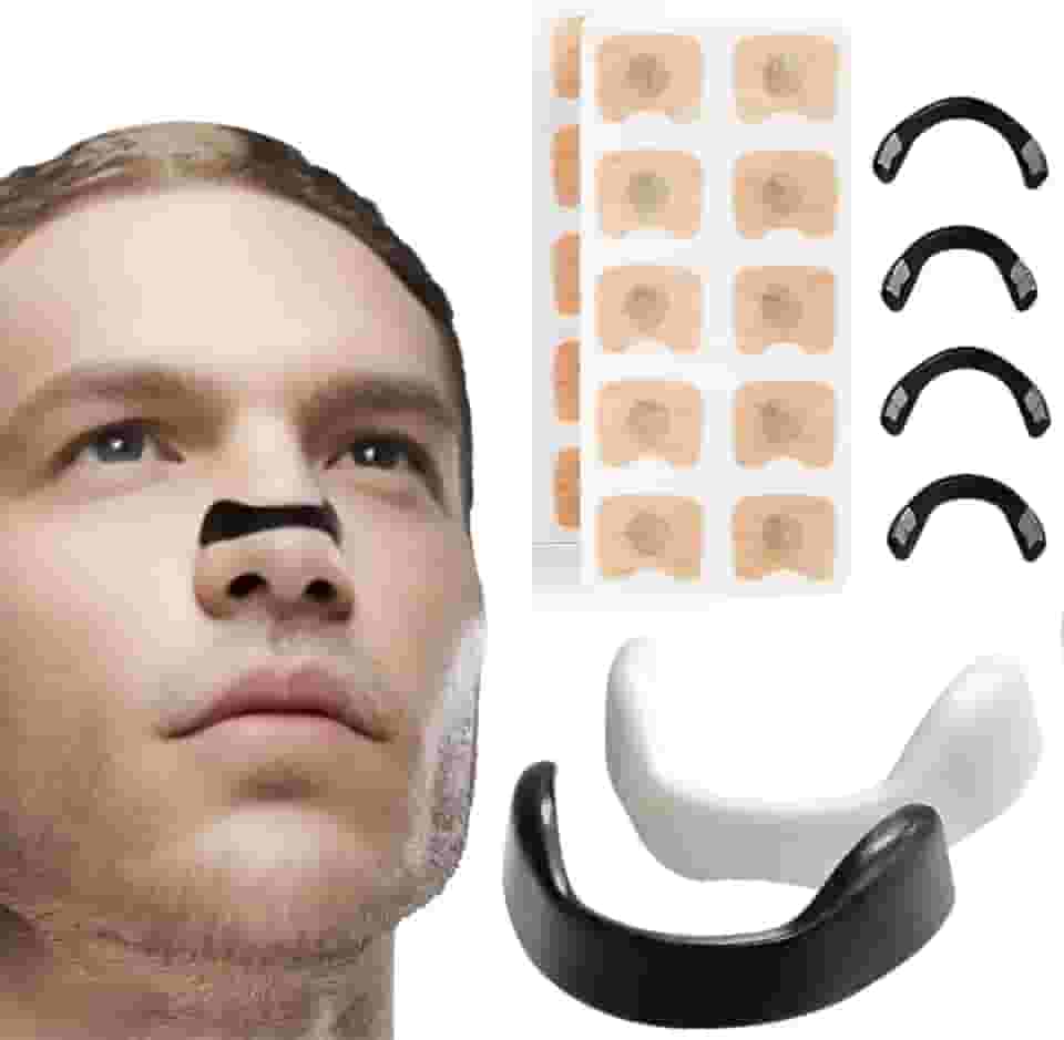 MHSHOP Dilatador Nasal Magnetico Anti Ronco e Apneia do Sono – Respira Max | Melhore a Respiração e Durma Melhor com o Dispositivo Respire Melhor (Preto)