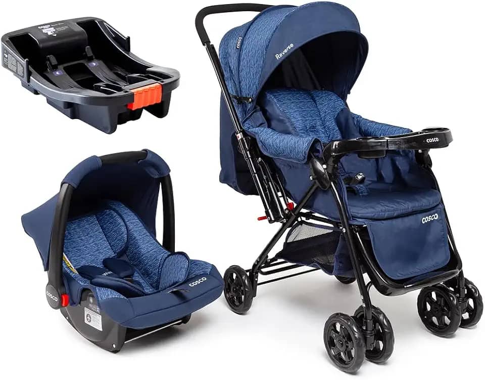 Travel System Cosco Kids, Reverse Trio, Azul Rajado