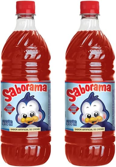 Base Concentrada Sorvetes, Gelinhos, Raspadinhas Kit 2 Potes (Creme)