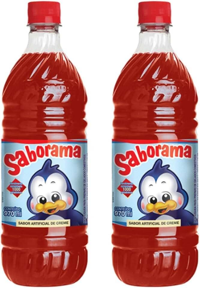 Base Concentrada Sorvetes, Gelinhos, Raspadinhas Kit 2 Potes (Creme)