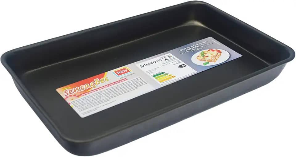Assadeira para Forninho Antiaderente - 23 X 14 X 2,7 cm, Jolly