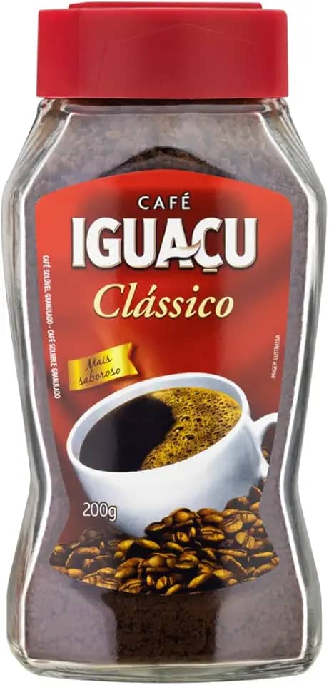 Café Solúvel Granulado Clássico Iguaçu Vidro 200g
