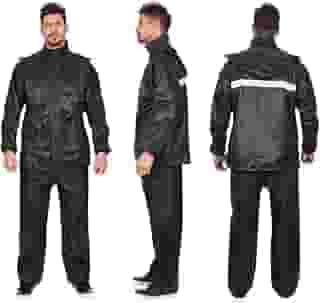 Capa Chuva Pvc Motoqueiro Motoboy C/Capuz Motociclista Bike