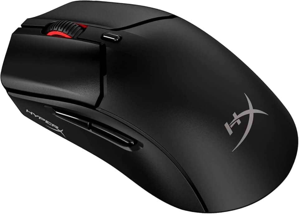 Mouse sem Fio Gamer HyperX Pulsefire Haste 2 – Ultraleve, 61 g, Wireless e Bluetooth 2,4GHz, até 26000 DPI, Sensor HyperX 26K, 100 Horas de Duração de Bateria, Preto (6N0B0AA)