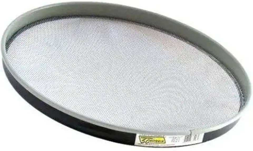 Peneira Para Areia Fubá 40 Cm Aço Tela Trancada