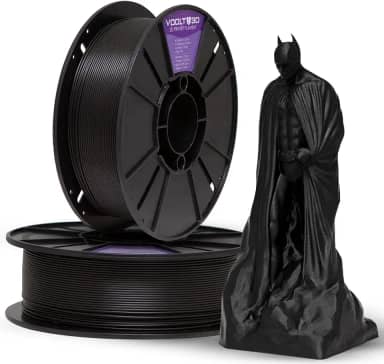 Filamento PLA Velvet High Speed 1Kg 1,75mm Efeito Aveludado Impressora 3D FDM Voolt3D (Preto Velvet)
