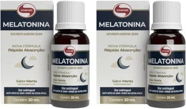 Combo 2 Melatonina Sublingual Rapida Absorção Vitafor 20ml