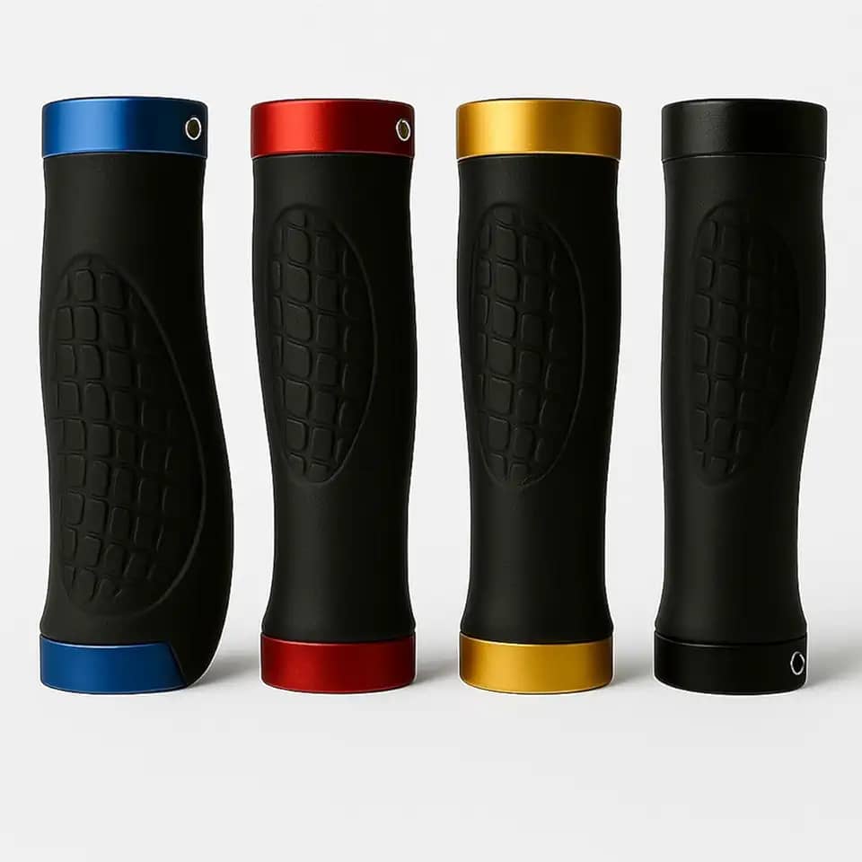 Par de Manoplas Ergonômicas para Guidão de Bicicleta MTB Speed com Trava – Conforto Antiderrapante, Estabilidade e Controle em Trilhas, Estradas, Passeios e Ciclismo Urbano Durável Bmx Bike