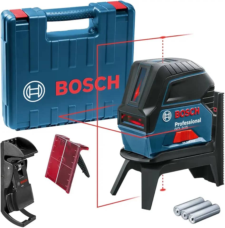 Bosch Nível Laser GCL 2-15 15m com pontos de prumo e suporte