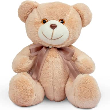 Ursinho de Pelúcia Antialérgico para Decoração 20cm (Caramelo/Marrom)