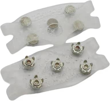 Grampos de gelo para botas antiderrapantes, picos de neve, aderência, grampos de tração para montanhismo
