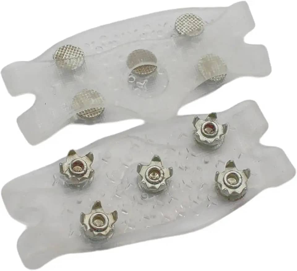 Grampos de gelo para botas antiderrapantes, picos de neve, aderência, grampos de tração para montanhismo