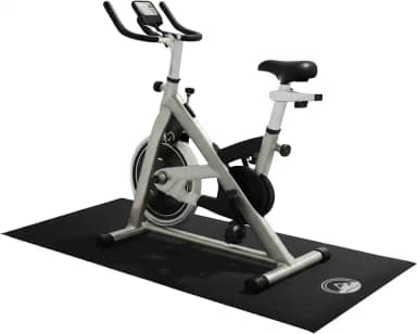 Tapete de esteira – Almofada de equipamento de ginástica doméstica de 76 x 182 cm – Tapete de exercício de 5 mm para bicicleta, tapete de caminhada ou elíptico em madeira ou carpete – Tapete de treino
