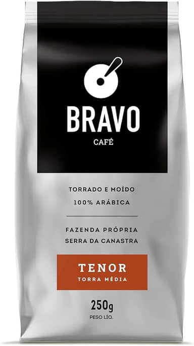 Bravo Café Café Tenor Torrado E Moído Frutas Vermelhas 250G Pacote De 1