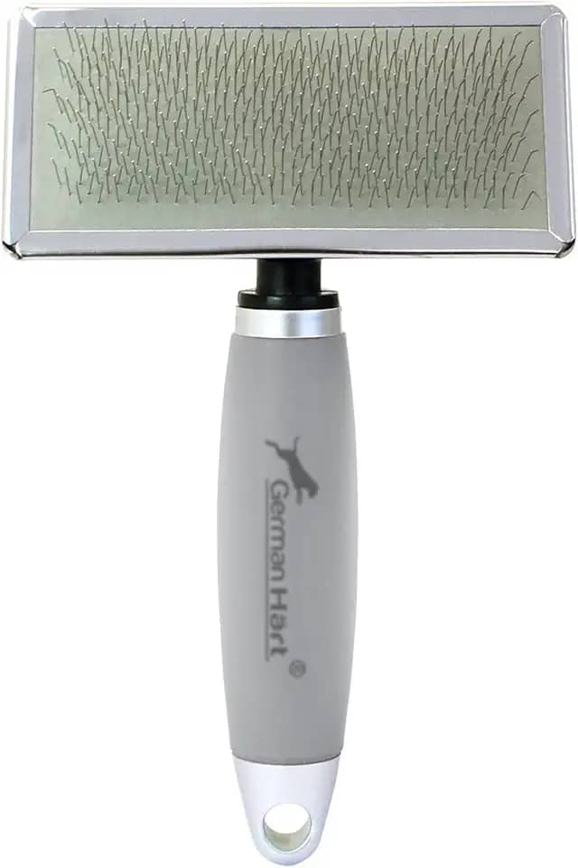 Rasqueadeira M Cabo Gel Germanhart para Pets GermanHart para Cães, Medio, Cinza