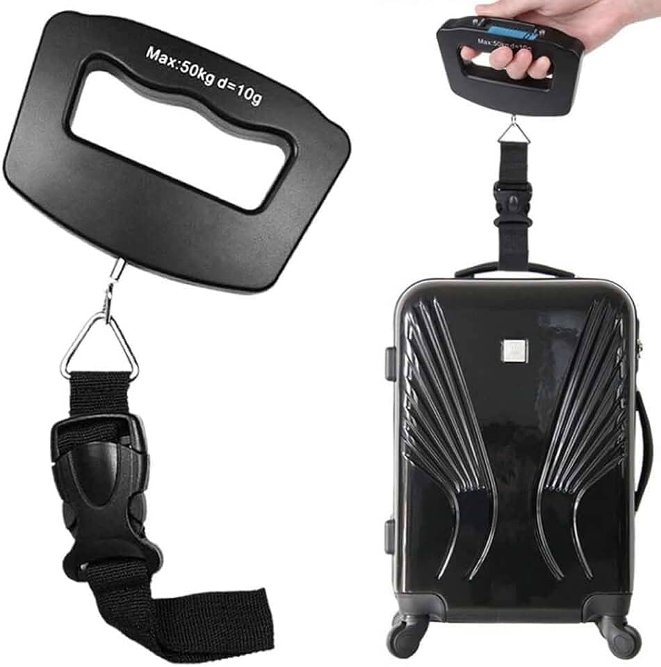 Balança de Bagagem Mala para Viagem Digital 50kg Alça Nylon CBRN02672 - Commerce Brasil