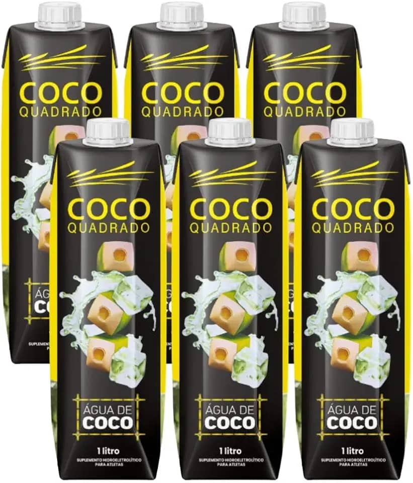 Água de Coco Quadrado 6unx1L Tradicional