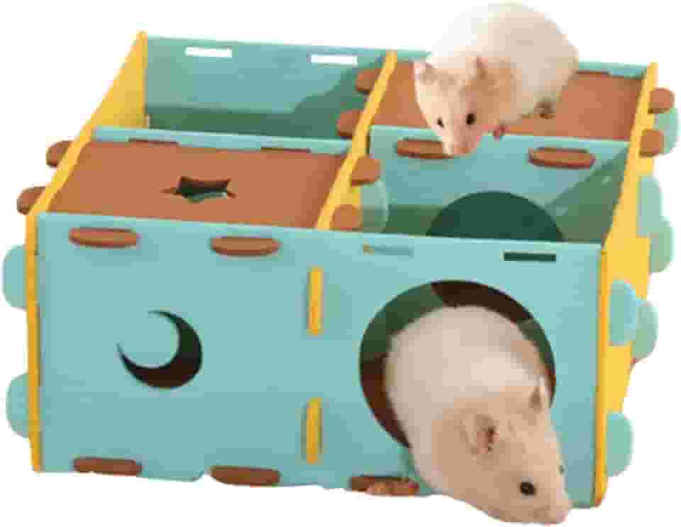 Copfeu Túnel de labirinto de feltro de hamster esconderijo de hamster labirinto interativo de animais de estimação labirinto interativo para animais de estimação brinquedos de túnel de esconderijo