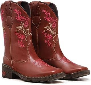 Bota Botina Texana Feminina Cano Longo Country