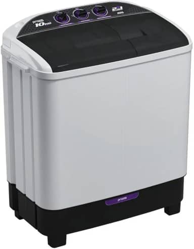 Praxis Máquina de Lavar Roupas 10kg 2 em 1 Lava 6kg e Centrifuga 4kg 220v Branca