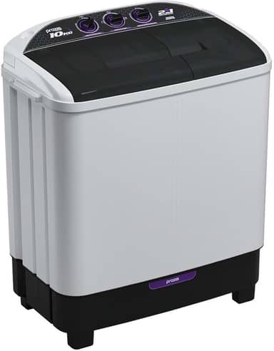 Praxis Máquina de Lavar Roupas 10kg 2 em 1 Lava 6kg e Centrifuga 4kg 220v Branca
