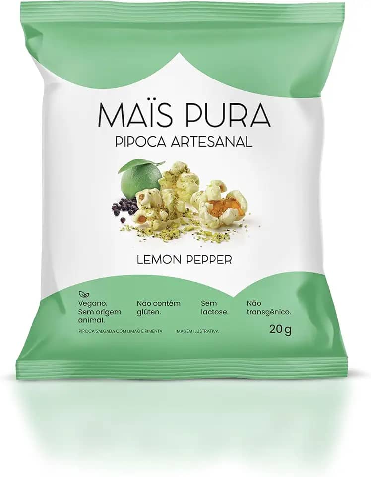 Mais Pura Pipoca Sabor Lemon Pepper 20G