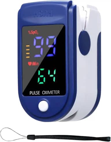 Oxímetro Digital de Dedo, Medidor Saturação Sangue, Pilha, AVIBES
