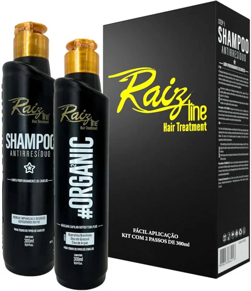 Kit Progressiva Alisamento Semi-Definitivo Orgânico Raiz Line - 300ml