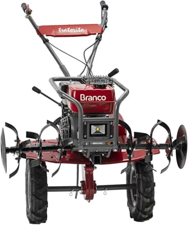Motocultivador Arador Tratorito com Enxada Rotativa 7,5 cv Branco Com 24 lâminas, largura de corte de 800 mm e profundidade ajustável entre 150 e 300 mm