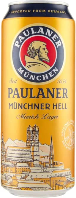 Cerveja Alemã Paulaner Munchner Hell Lager LT 500ml