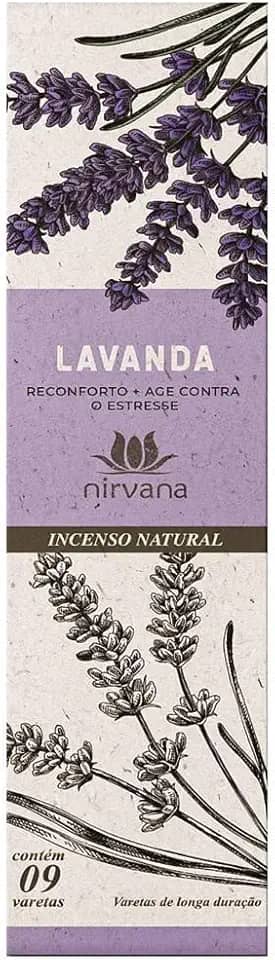 Incenso Natural Lavanda 100% Natural (9 Varetas)
