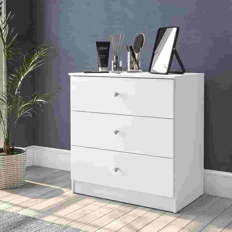 Cômoda Gandu 3 portas Benfácil Branco