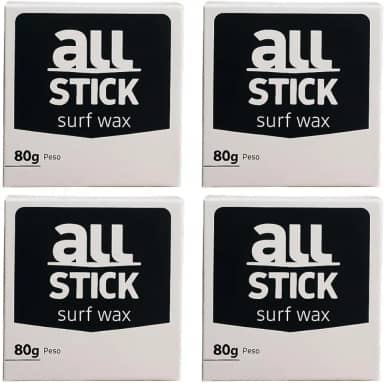 Parafina Surf All Stick 80g Parafina para prancha de surf, longboard, Skimboard, Funboard Kit com 4 und + raspador
