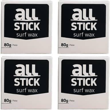 Parafina Surf All Stick 80g Parafina para prancha de surf, longboard, Skimboard, Funboard Kit com 4 und + raspador