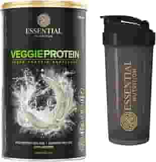 Veggie Whey Protein - Essential Nutrition - Neutro (Sem Sabor) + Coqueteleira (Proteína Isolada vegana/vegetariana)