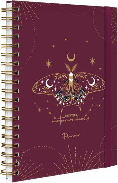 Agenda Planner Permanente Cosmos Borboleta Marsala