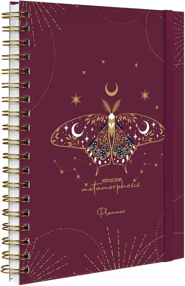 Agenda Planner Permanente Cosmos Borboleta Marsala